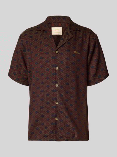 BLKVIS Relaxed Fit Freizeithemd mit Label-Stitching Black 2