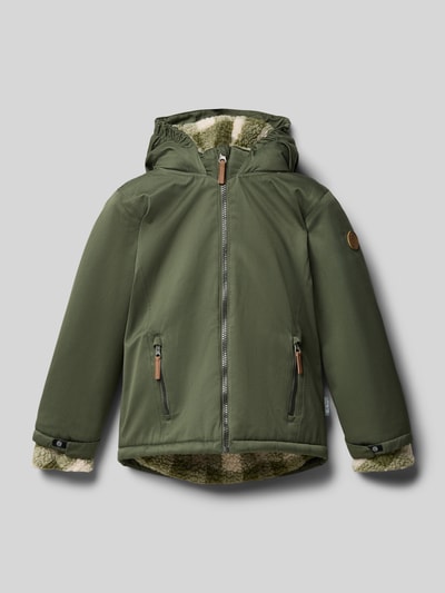 Killtec Funktionsjacke mit Label-Patch Oliv 1