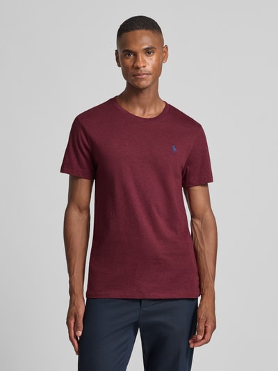 Polo Ralph Lauren T-shirt met logostitching Lichtrood - 4