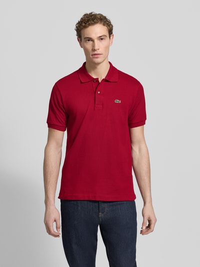 Lacoste Poloshirt mit Label-Stitching Modell 'L.12.12 CORE' Bordeaux 4