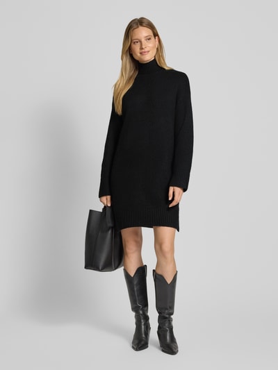 B.Young Strickkleid mit Stehkragen Modell 'Olma' Black 1