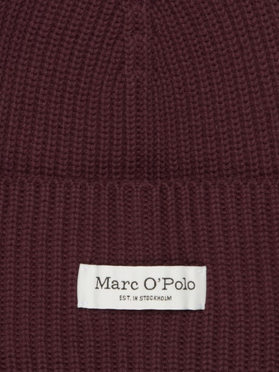 Marc O'Polo Mütze mit breitem Umschlag Bordeaux 2
