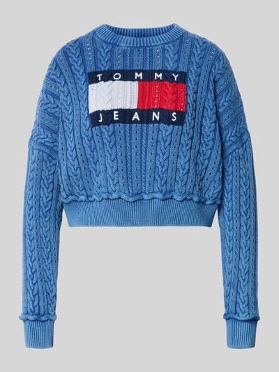 Tommy Jeans Regular Fit Pullover aus reiner Baumwolle Blau 2