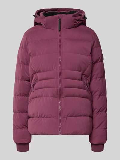 CARS JEANS Steppjacke mit Reißverschlusstaschen Modell 'MONYA' Pflaume 2