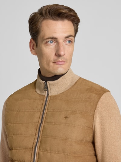 Fynch-Hatton Hybrid Cardigan mit Zweiwege-Reißverschluss Sand 3