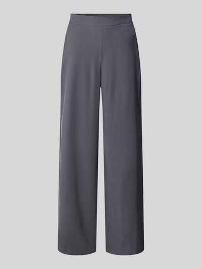 Jake*s Collection Stoffhose aus Viskose-Mix mit elastischem Bund Dunkelgrau 2