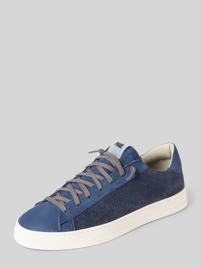 P448 Sneakers met vetersluiting, model 'Jack' Marineblauw - 1