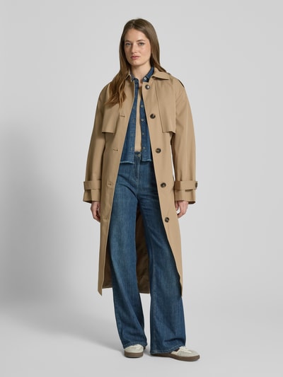 Jake*s Casual Trenchcoat mit Bindegürtel Beige 1