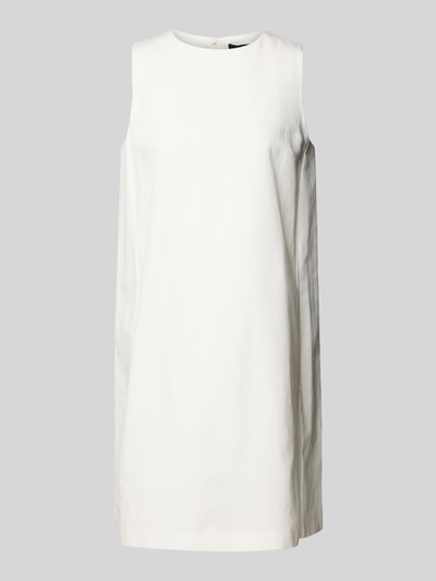 Weekend Max Mara Minikleid aus Baumwoll-Leinen-Mix Modell 'RACER' Weiss 2