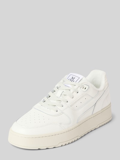 Marc O'Polo Low Top Sneaker aus Rindsleder Weiss 1