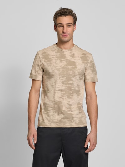 CK Calvin Klein T-Shirt mit Label-Detail Beige 4