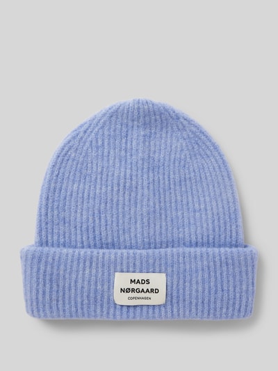 MADS NØRGAARD Beanie mit Label-Detail Modell 'Tosca' Bleu 1