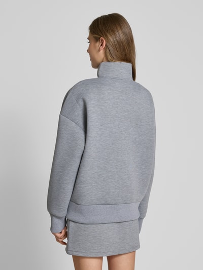 LeGer by Lena Gercke LeGer Studio Kollektion - Oversized Sweatjacke mit Label-Detail Hellgrau 5