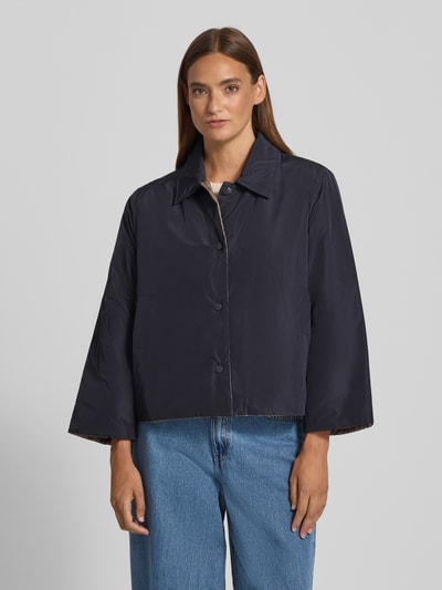 Weekend Max Mara Boxy fit keerbaar jack van ademend materiaal, model 'MIMMA' Marineblauw - 4