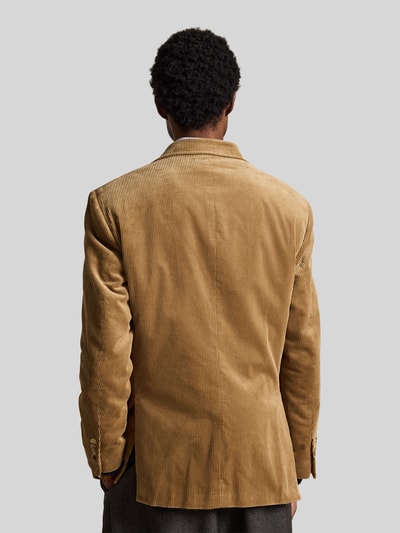 Polo Ralph Lauren Regular Fit Sakko aus Cord mit Sturmriegel Camel 5