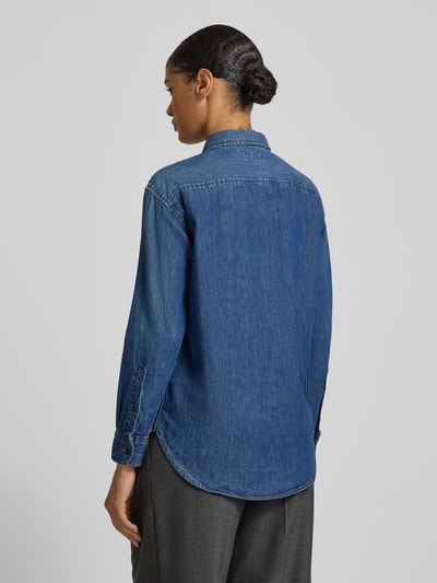 Lauren Ralph Lauren Regular fit jeansblouse met borstzakken Jeansblauw - 5