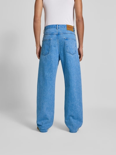 Marni Wide Fit Jeans im 5-Pocket-Design Hellblau 5