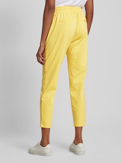 B.Young Spodnie materiałowe o skróconym kroju tapered fit model ‘RIZET’ Żółty 5