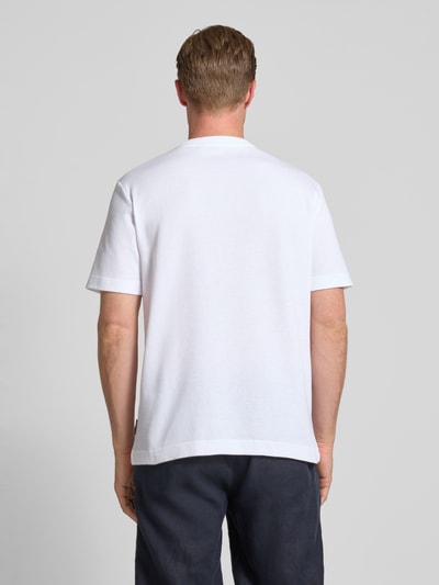 Tom Tailor Regular Fit T-Shirt aus Baumwoll-Mix Weiss 5