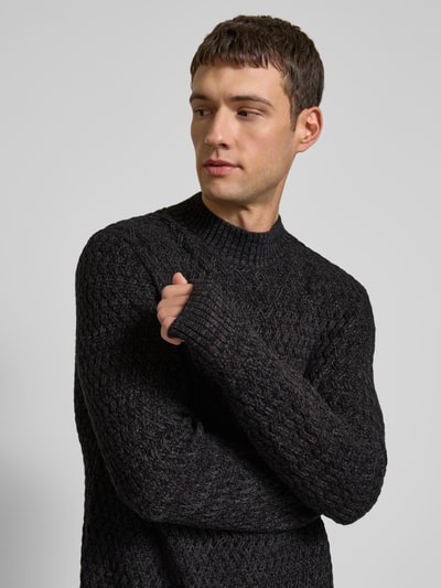 Jack & Jones Premium Strickpullover mit Strukturmuster Black 3