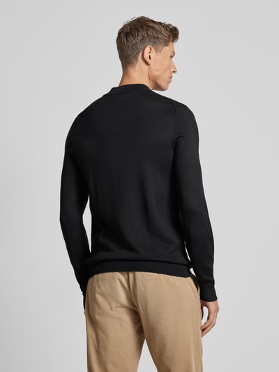 Christian Berg Men Gebreide pullover met turtleneck Zwart - 5