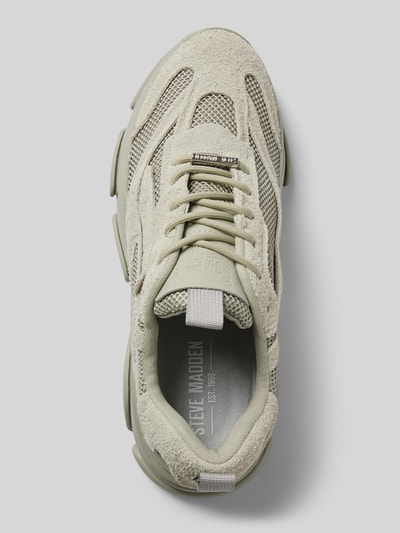 Steve Madden Sneakers met vetersluiting, model 'POSSESS' Zand - 3