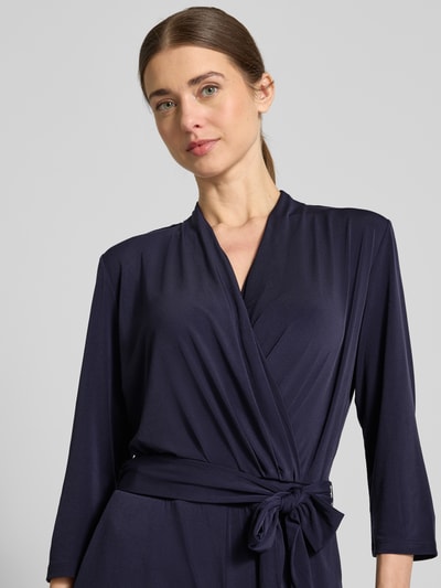 s.Oliver BLACK LABEL Regular Fit Jumpsuit mit 3/4-Arm Marine 3