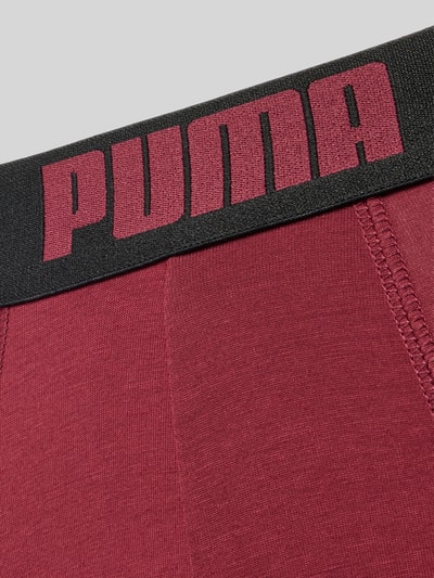 Produktfoto, Slim Fit Boxershorts aus Baumwoll-Mix im 2er-Pack Modell 'EVERDAY' von PUMA, Nahaufnahme Material und Bund, Herren Boxershorts von PUMA