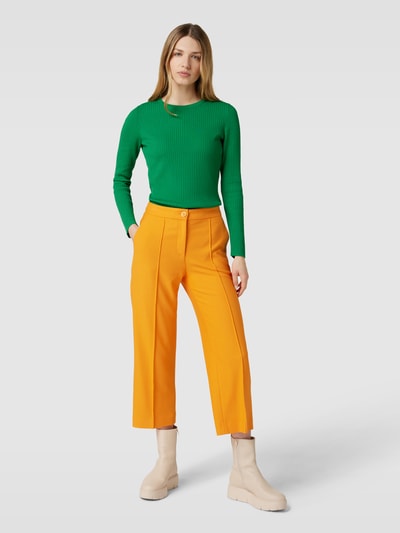 OPUS Gebreide pullover in riblook, model 'Pijano' Groen - 1