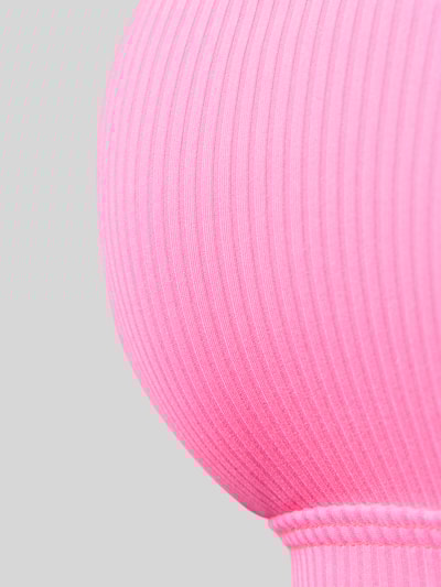VENICE BEACH Bustier-Bikini-Oberteil in Ripp-Optik Modell 'Lucky' Pink 2