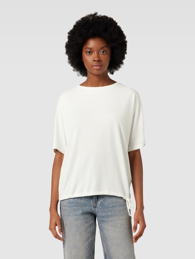 Tom Tailor T-Shirt mit Tunnelzug am Saum Offwhite 4