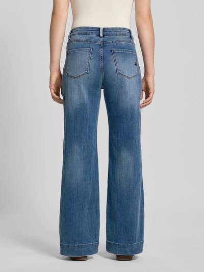 Buena Vista Jeans mit weitem Bein im Used-Look Blau 5