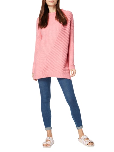 Jake*s Casual Longpullover mit Turtleneck Pink 1