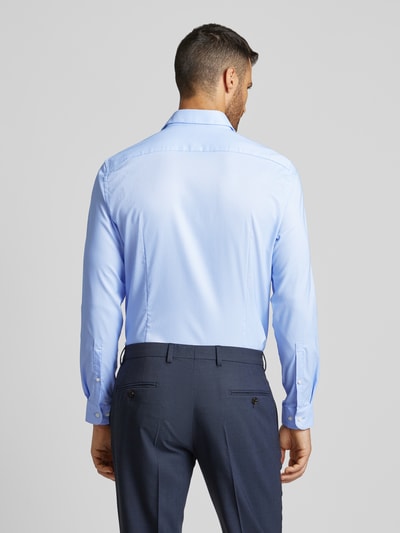 Jake*s Slim fit zakelijk overhemd met knoopsluiting Bleu - 5