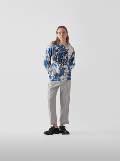 Kenzo Sweatshirt im Batik-Look Blau 1