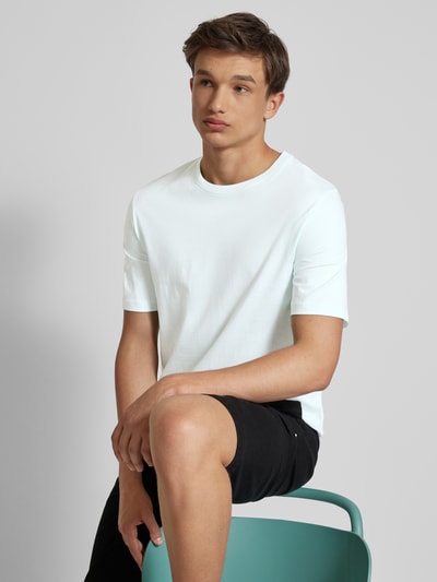 Jack & Jones T-shirt z detalem z logo model ‘ORGANIC’ Jasnoniebieski 3