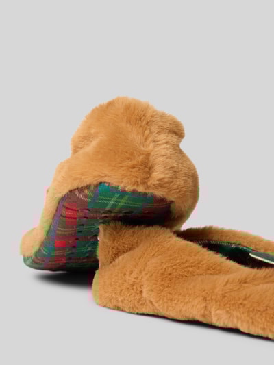 CAPELLI NEW YORK Kapcie ze świątecznym motywem Jasnobrązowy 2