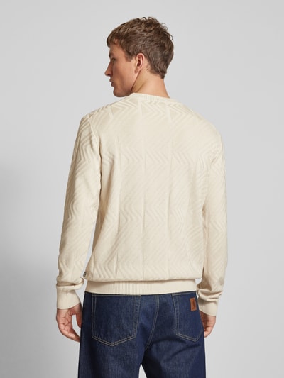 G-Star Raw Strickpullover aus Viskose mit Strukturmuster Offwhite 5