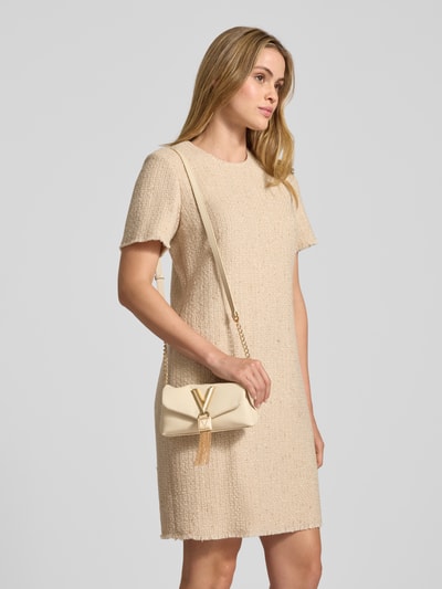 VALENTINO BAGS Shoulder Bag aus Leder-Mix Modell 'Stella' Ecru 1