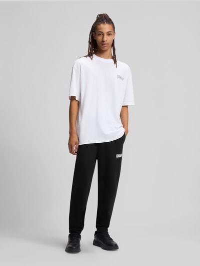 Hugo Blue Loose Fit Jogginghose aus reiner Baumwolle Modell 'NYROTRO' Black 1