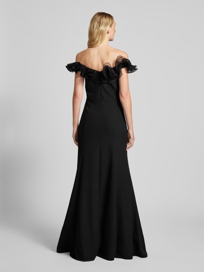 TROYDEN COLLECTION Abendkleid mit Volants Black 5