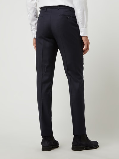 DIGEL Modern fit pantalon van scheerwol, model 'Per' Marineblauw - 5