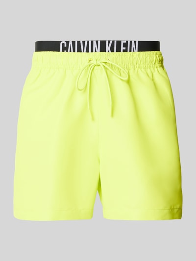 Calvin Klein Underwear Badehose mit Label-Print Gelb 1