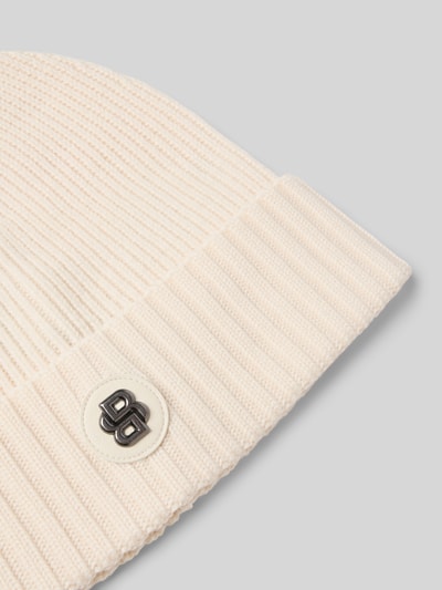 BOSS Beanie van zuivere scheerwol, model 'FATI' Offwhite - 2