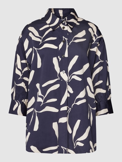 Seidensticker Blusenshirt mit Allover-Muster Marine 2