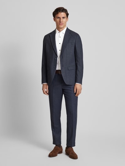 Jake*s Slim Fit Business-Hemd mit Knopfleiste Weiss 1