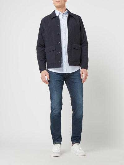 Fynch-Hatton Regular fit vrijetijdsoverhemd met streepmotief, model 'All Season' Bleu - 1