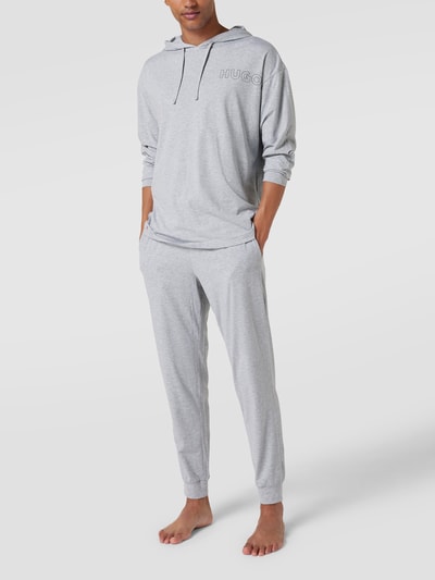 HUGO Sweatpants mit Label-Stitching Modell 'Unite' Mittelgrau Melange 1