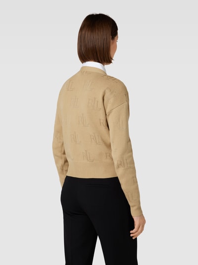 Lauren Ralph Lauren Strickjacke mit V-Ausschnitt Camel 5