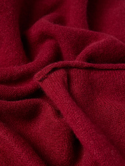 Christian Berg Woman Schal aus Kaschmir mit Rollsaum Bordeaux 2